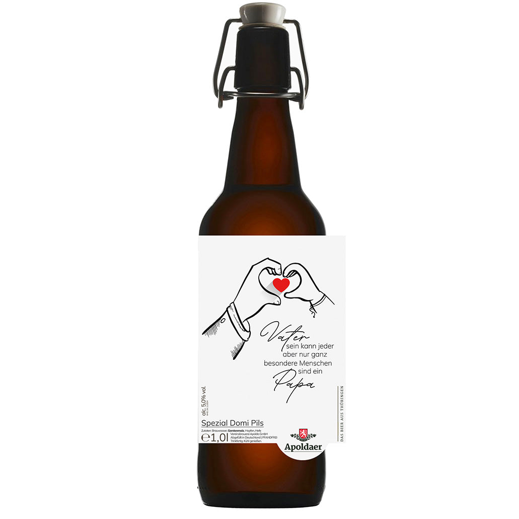 Vatertagsbier Motiv Hände