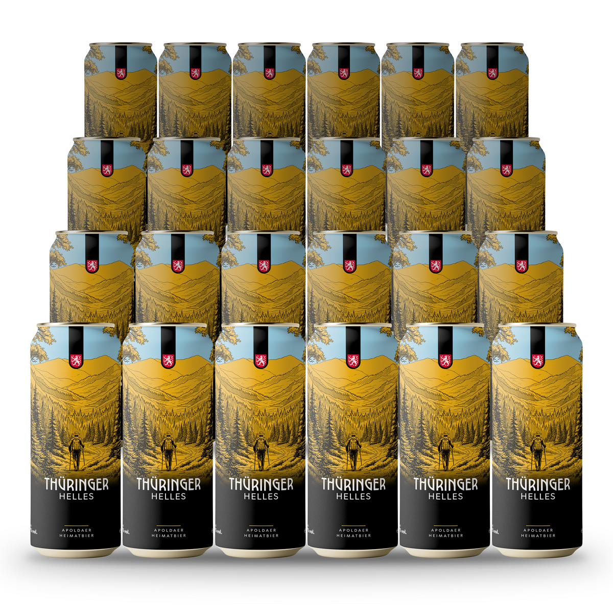 „Thüringer Helles“ 0,5 l Dose - 24er Tray